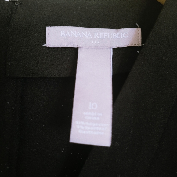 Banana Republic Black Blouse size 10 - Picture 2 of 2